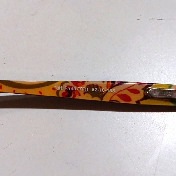 Vera Bradley Tutti Frutti signature reading glasses 52-16-135 with zip case - Picture 4 of 10